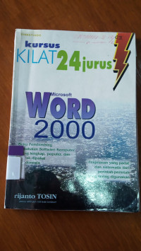 Image of Kursus KILAT 24 jurus Microsoft WORD 2000