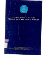 Image of STANDAR KOMPETENSI GURU SEKOLAH LANJUTAN TINGKAT PERTAMA