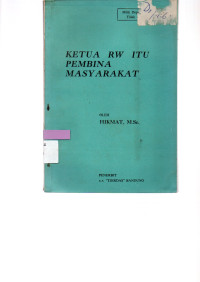 Image of KETUA RW ITU PEMBINA MASYARAKAT