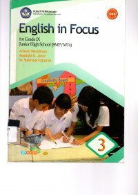 Image of English in Focus: for Grade IX Junior High School (SMP/MTs)